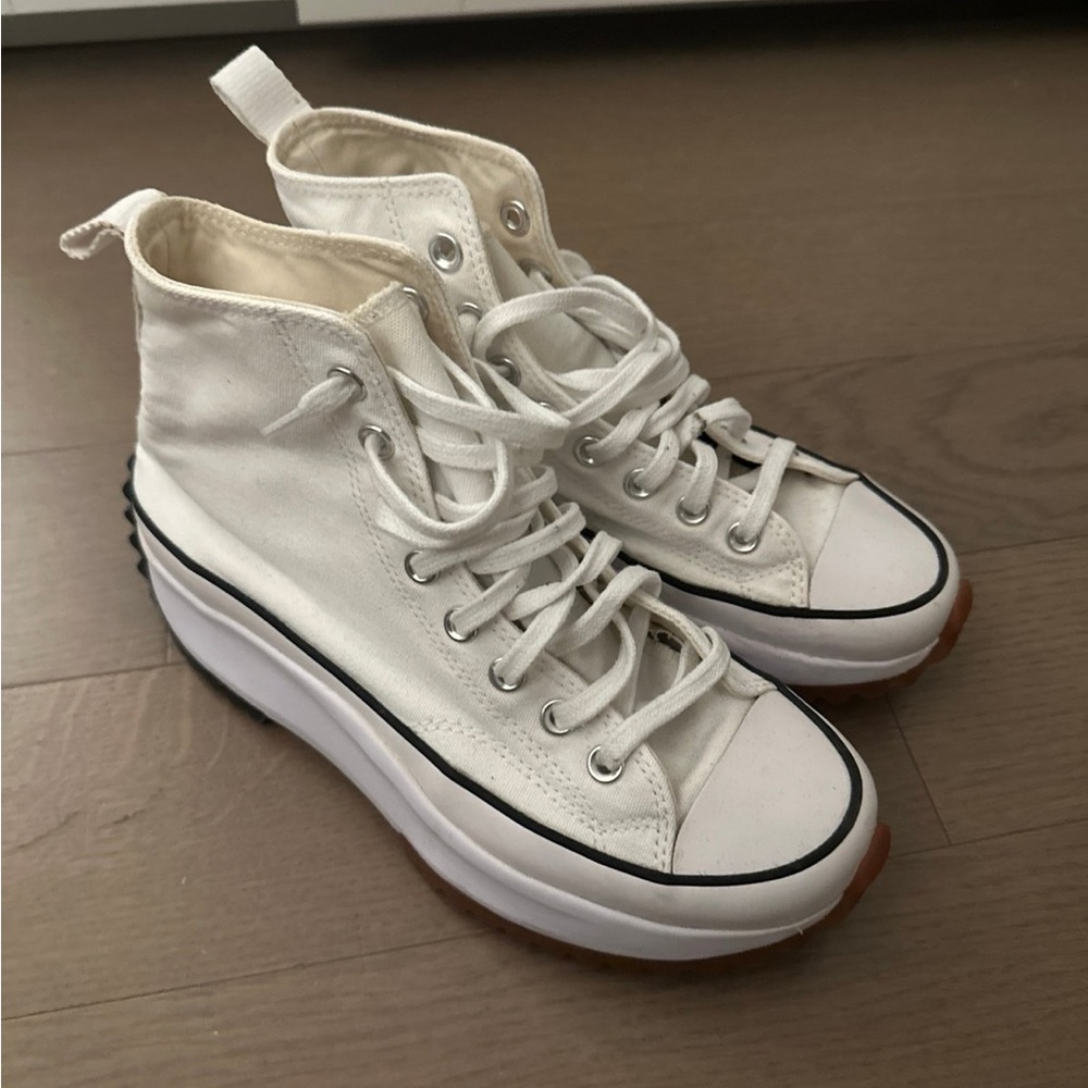 Converse Run Star Hike White Platform High-Tops